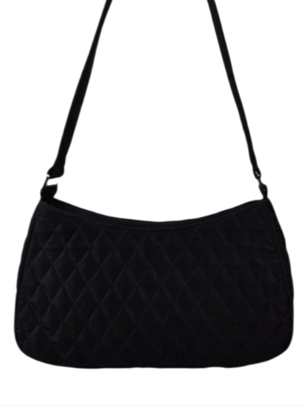 Vera Bradley Solid Black Diamond Quilt Shoulder Bag